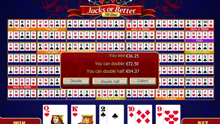 50 Line Jacks or Better Play 50 Line Jacks or Better